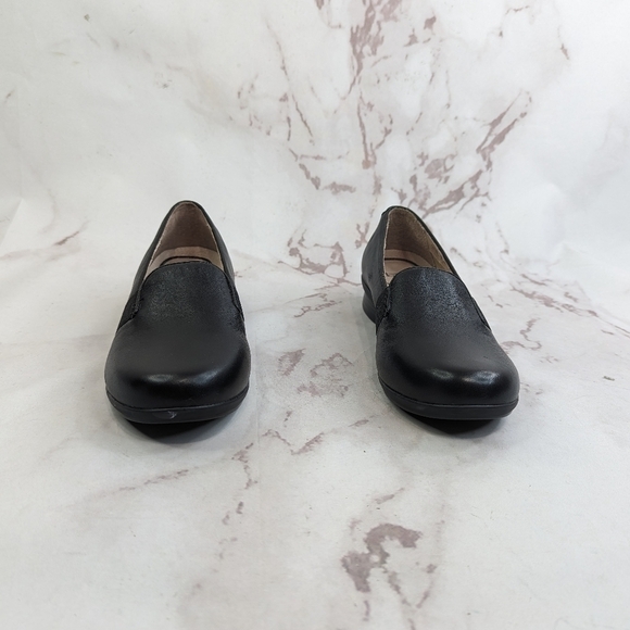 Dansko Loafer Women US 6 EUR 37 Black Low Top Slip On Flats Clog Shoe Farah - Picture 3 of 12